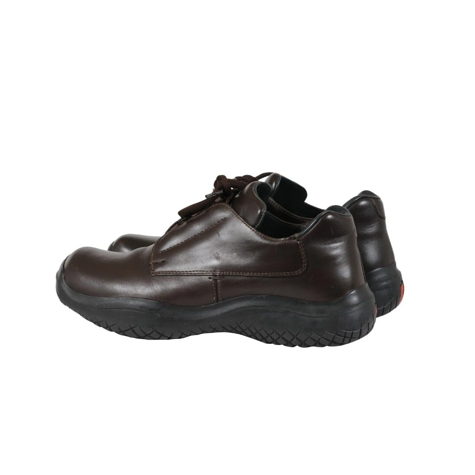AW99 Vintage Chunky Derby US9.5 UK8.5 Brown Leather Vibram Square Toe
