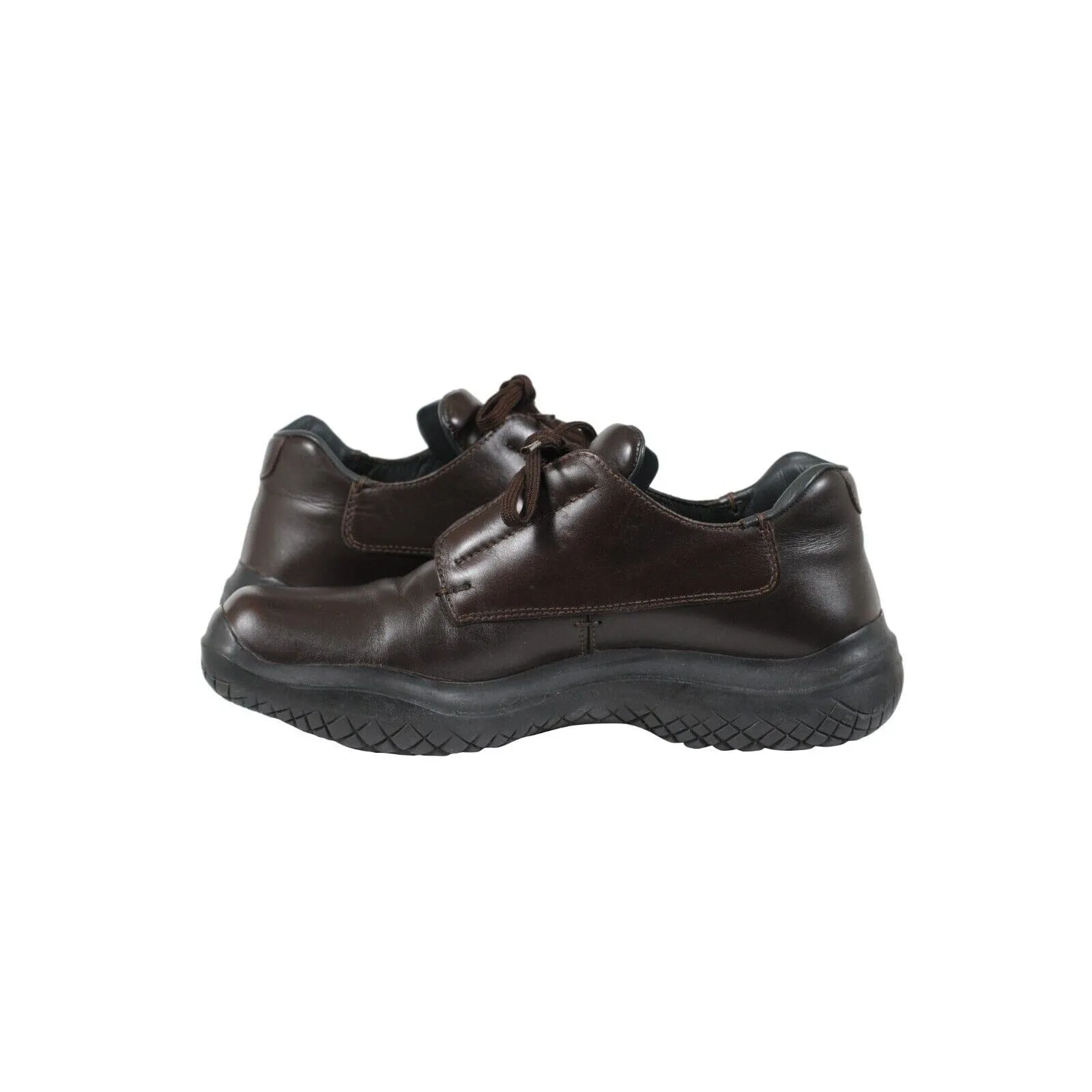 AW99 Vintage Chunky Derby US9.5 UK8.5 Brown Leather Vibram Square Toe