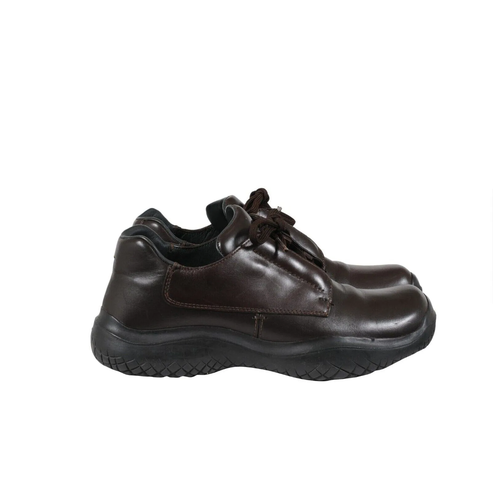 AW99 Vintage Chunky Derby US9.5 UK8.5 Brown Leather Vibram Square Toe