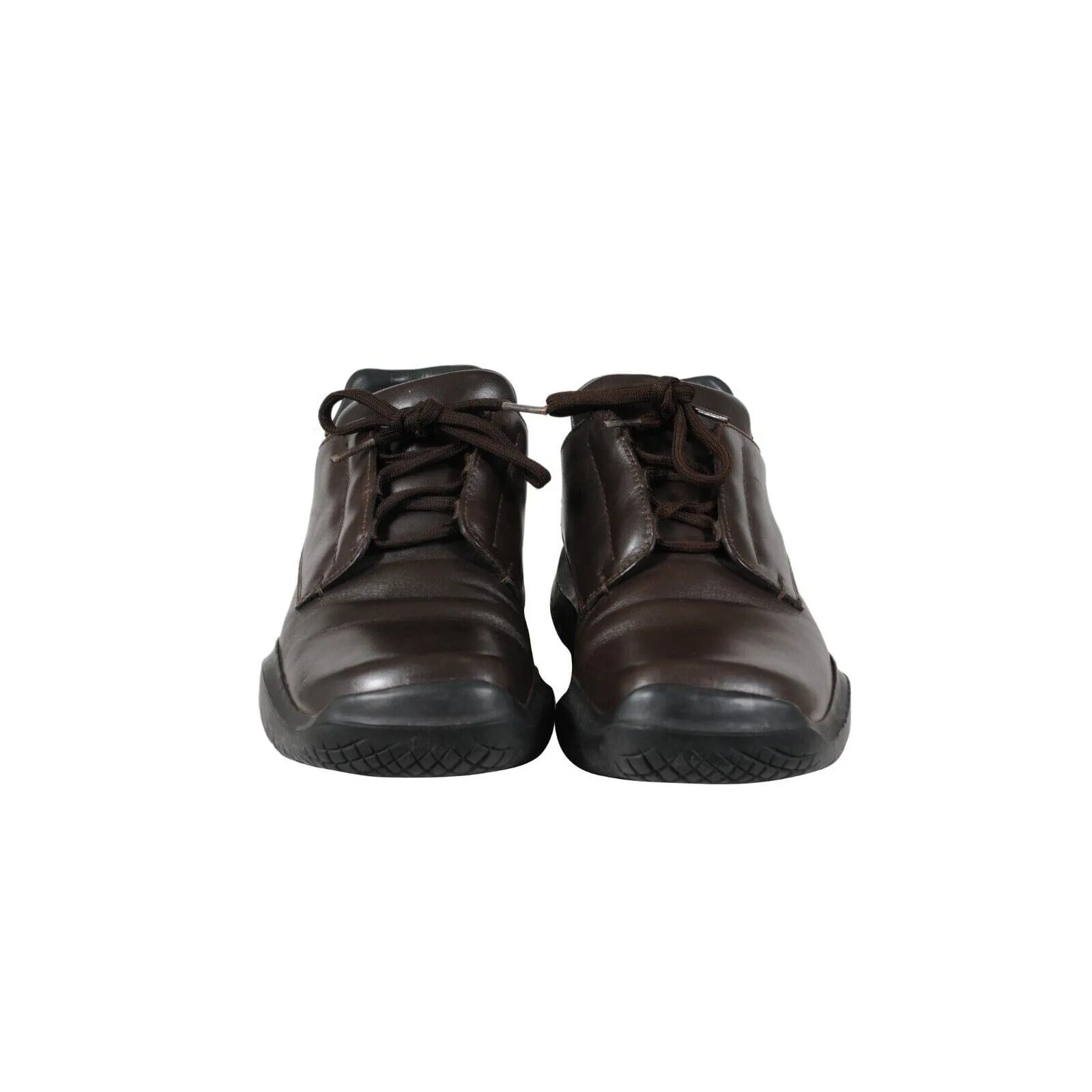 AW99 Vintage Chunky Derby US9.5 UK8.5 Brown Leather Vibram Square Toe