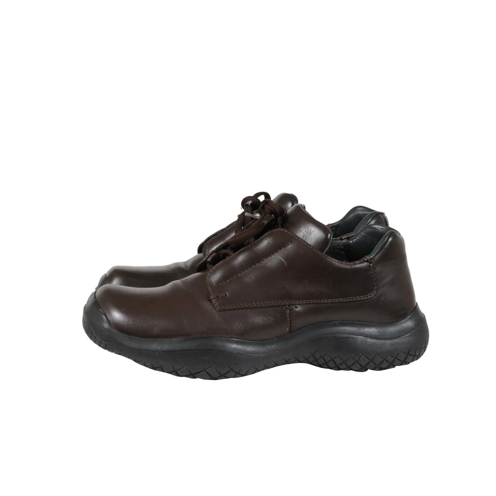 AW99 Vintage Chunky Derby US9.5 UK8.5 Brown Leather Vibram Square Toe