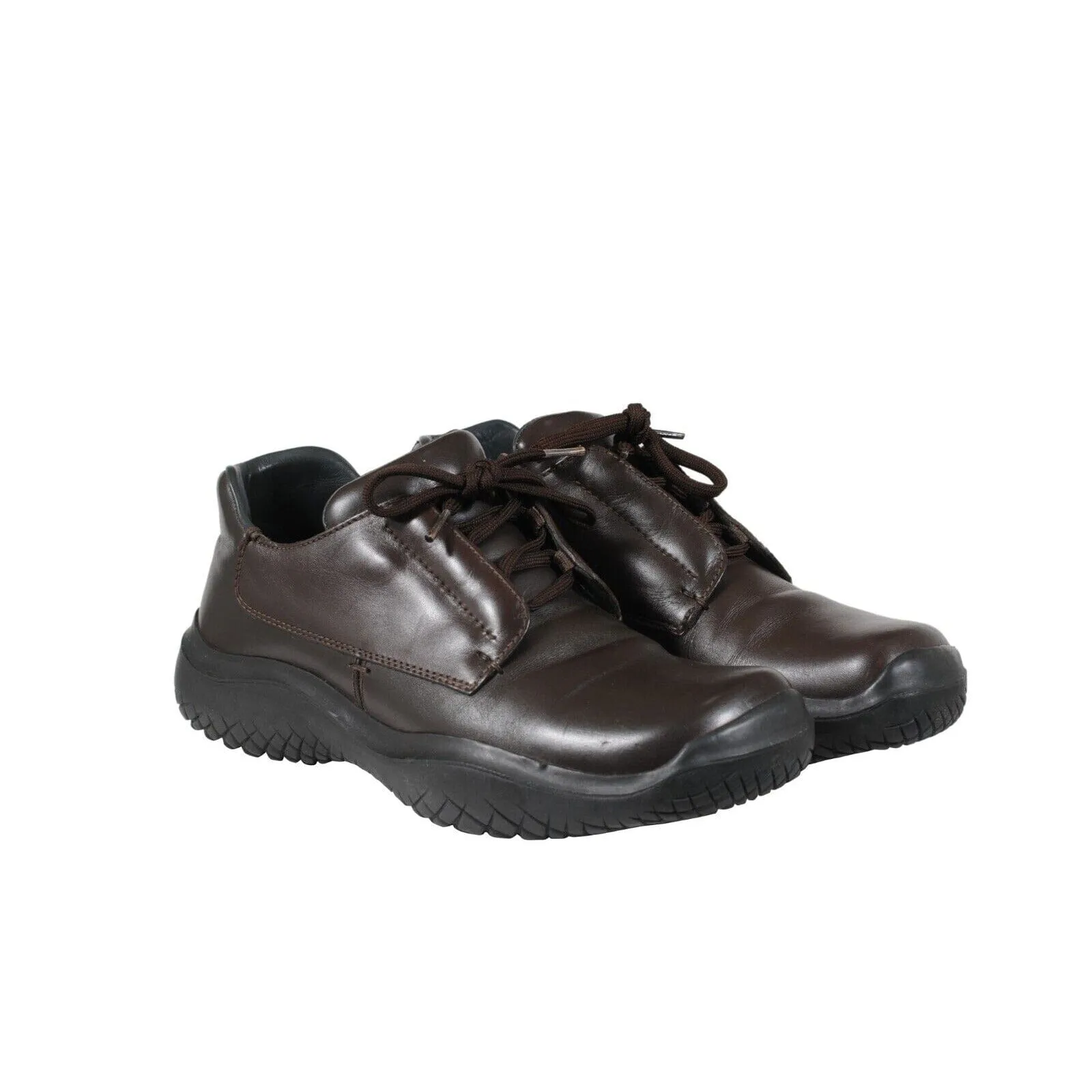 AW99 Vintage Chunky Derby US9.5 UK8.5 Brown Leather Vibram Square Toe