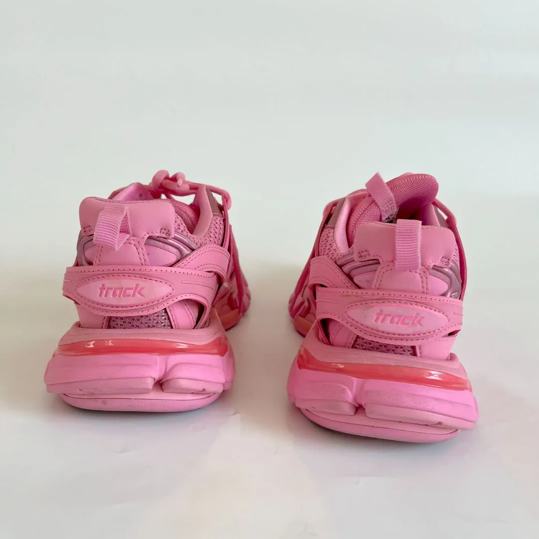 Balenciaga pink track lace up sneakers, 38