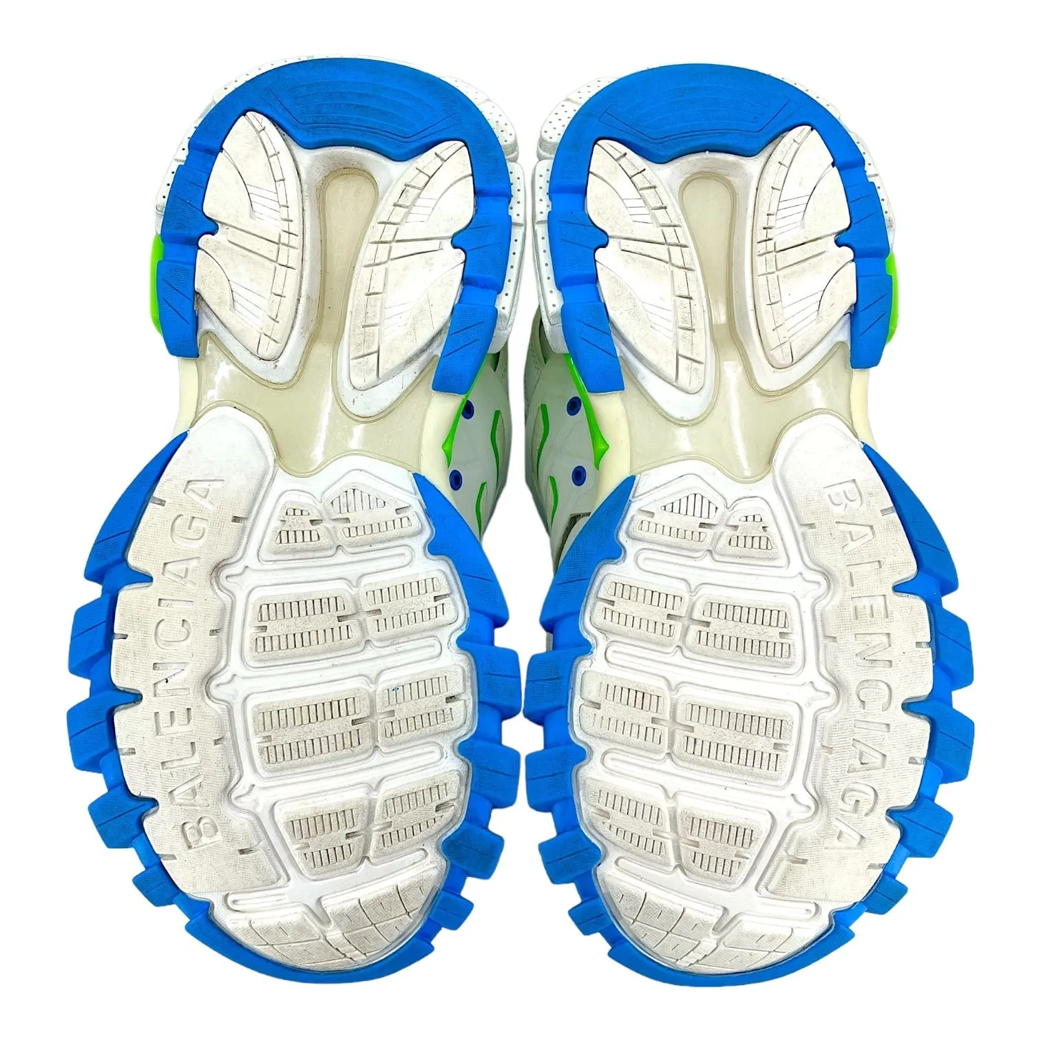 Balenciaga Track Trainer White Blue Green Pre-Owned