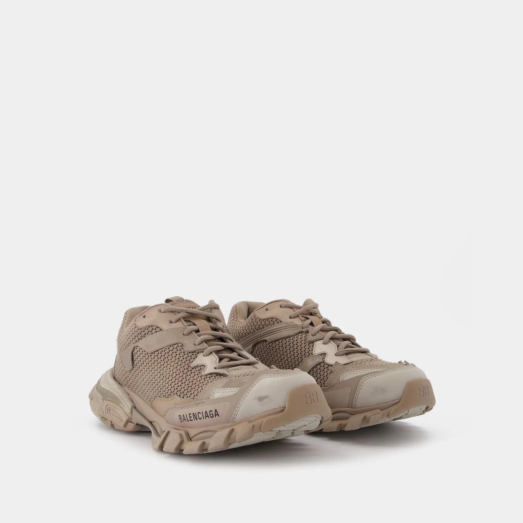 Baskets Track 3 en Beige