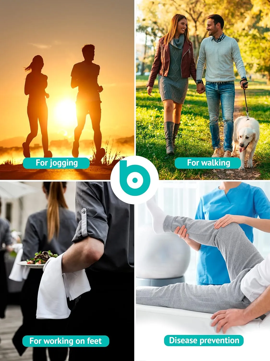 Brison Metatarsal Pads for Women and Men Ball of Foot Cushion - Gel Sleeves Cushions Pad - Fabric Soft Socks for Supports Feet Pain Relief - 2 Pairs L (Men 10-12, Women 11.5-13.5)