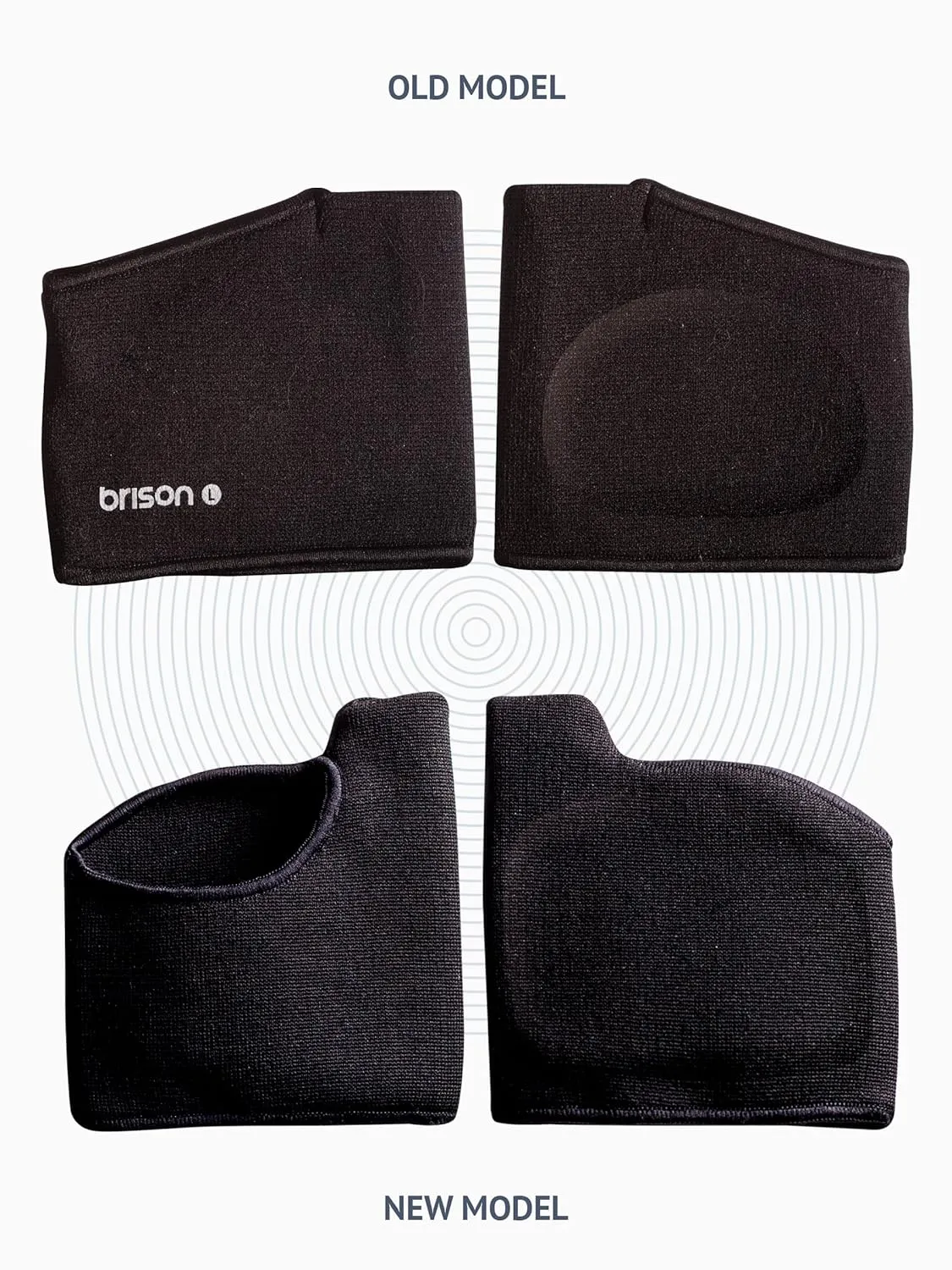 Brison Metatarsal Pads for Women and Men Ball of Foot Cushion - Gel Sleeves Cushions Pad - Fabric Soft Socks for Supports Feet Pain Relief - 2 Pairs L (Men 10-12, Women 11.5-13.5)