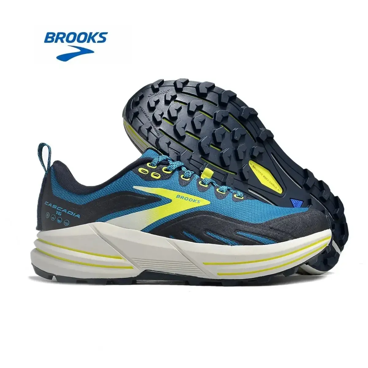 BROOKS Cascadia 16 Running Shoes Basil Duffel Bag Co Men Women Long-Distance Road Sport Training Casual Sneakers