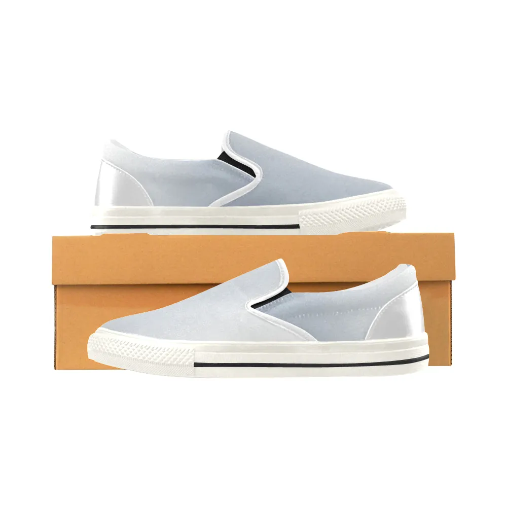 Buy Women's Light Blue Solids Print Canvas Slip-on Shoes at TFS