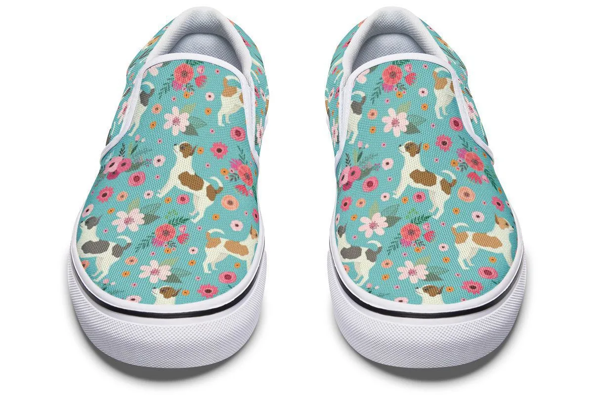 Chihuahua Flower Slip-On Shoes