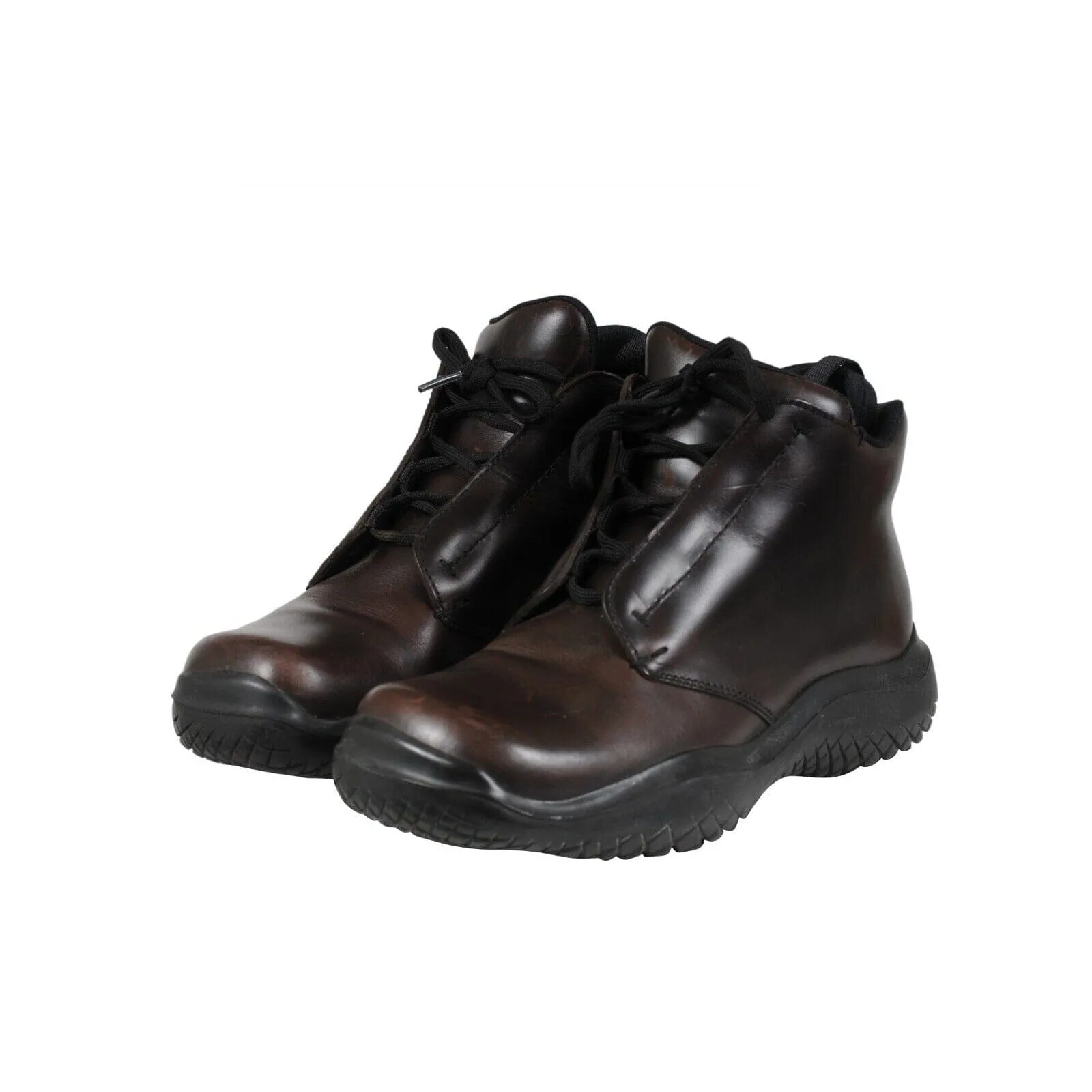 Chunky Derby US 7.5 UK6.5 Brown Leather Hiking Boot AW99 High Tops