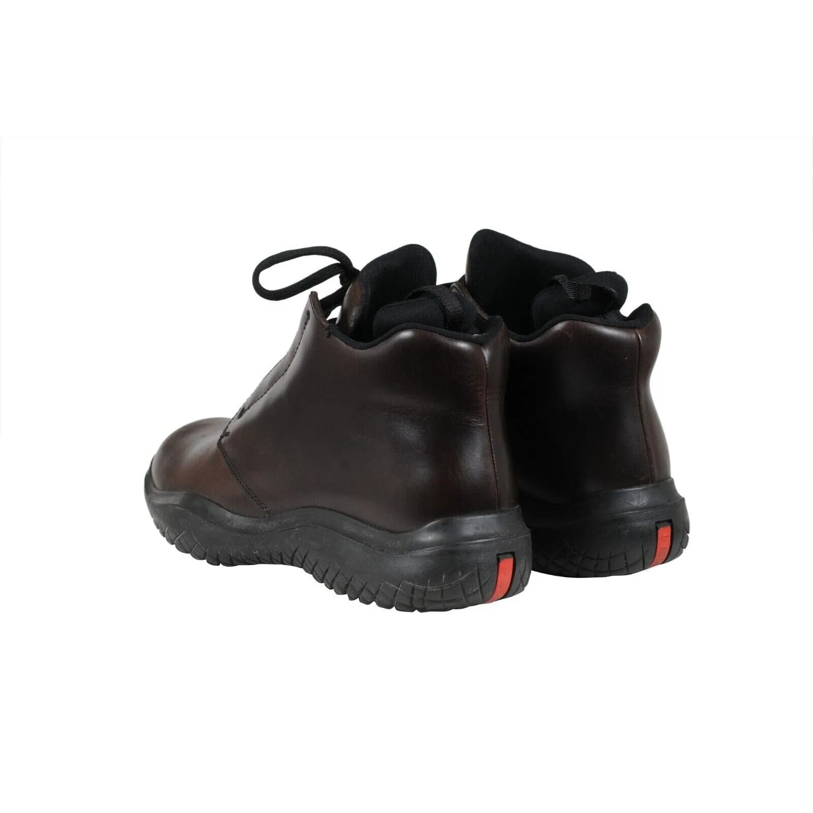 Chunky Derby US 7.5 UK6.5 Brown Leather Hiking Boot AW99 High Tops