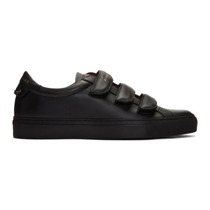 Givenchy Black Urban Street Straps Sneakers