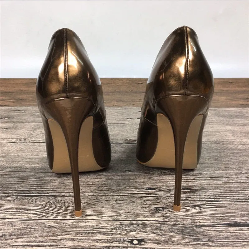 Glossy Patent Women's Stiletto Pumps