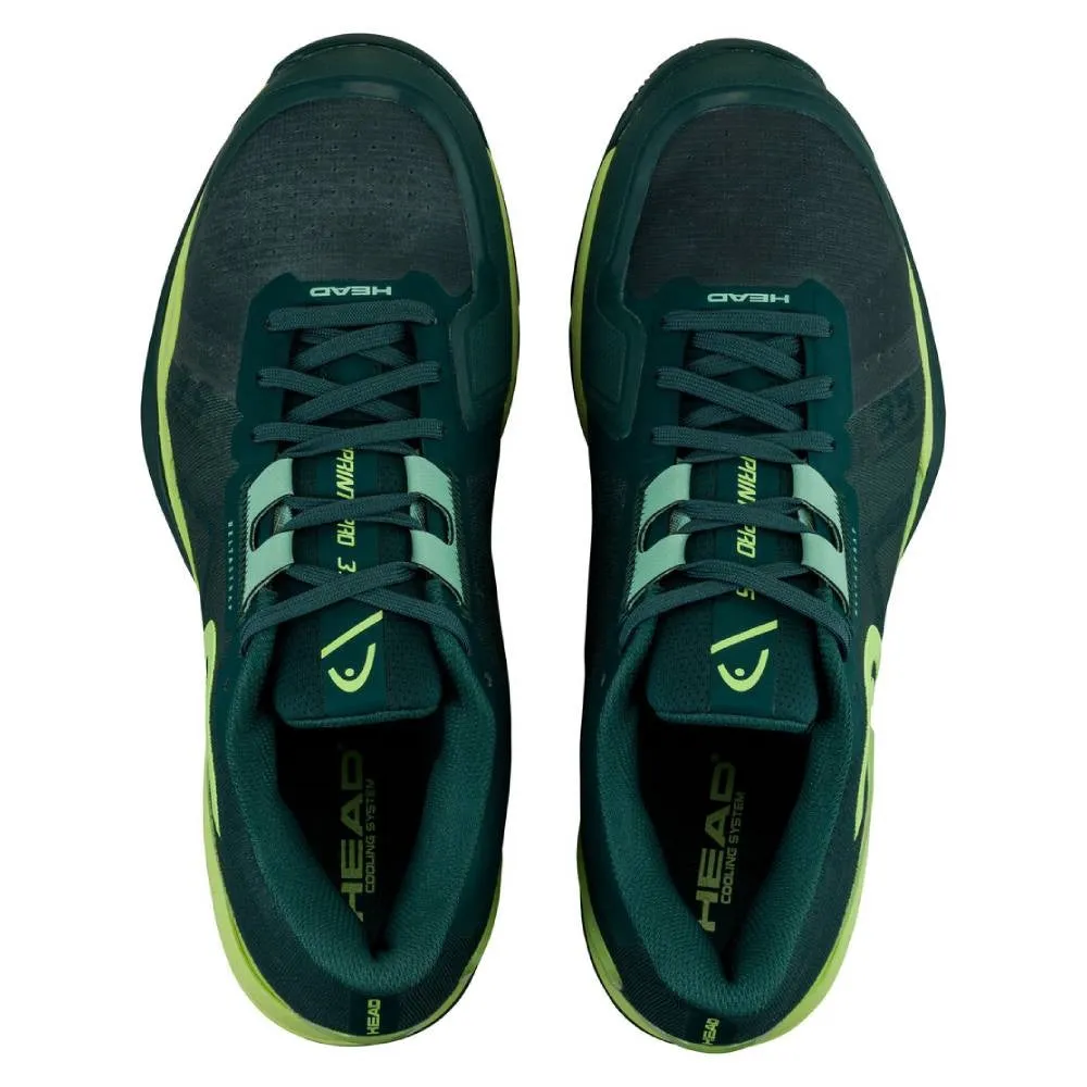 Head Sprint Pro 3.5 Clay Men's Tennis Shoe (Green)