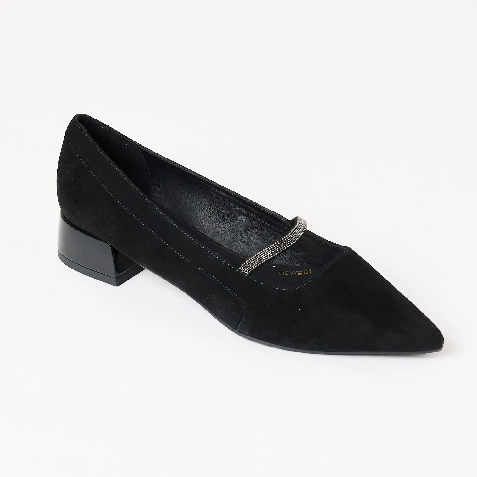 Lodi Flat Black Suede Shoes