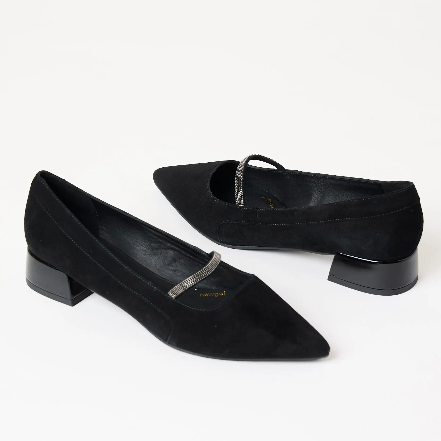 Lodi Flat Black Suede Shoes