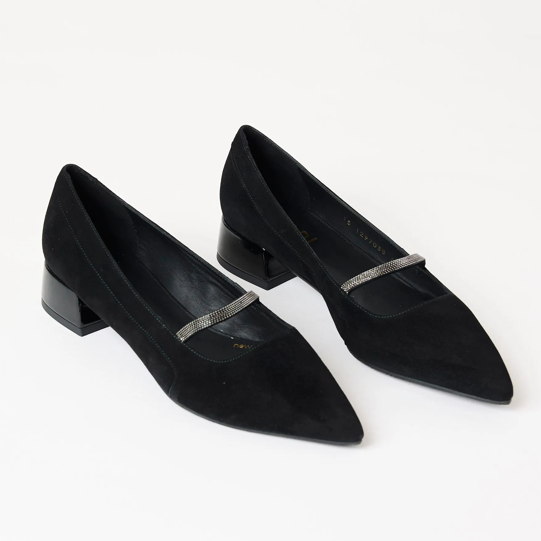 Lodi Flat Black Suede Shoes