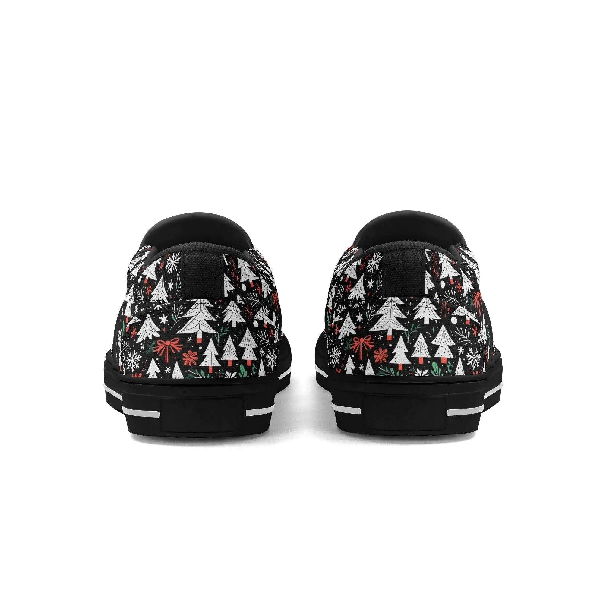Mens Christmas Tree Rubber Slip On Shoes