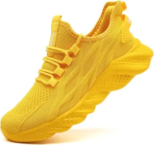 Men's Walking Running Shoes Sneakers Athletic Non Slip On Sports Tennis Fitness Shoes Casual Workout Lightweight Breathable Trainers Gym Fashion Mesh Soft Comfortable Shoe