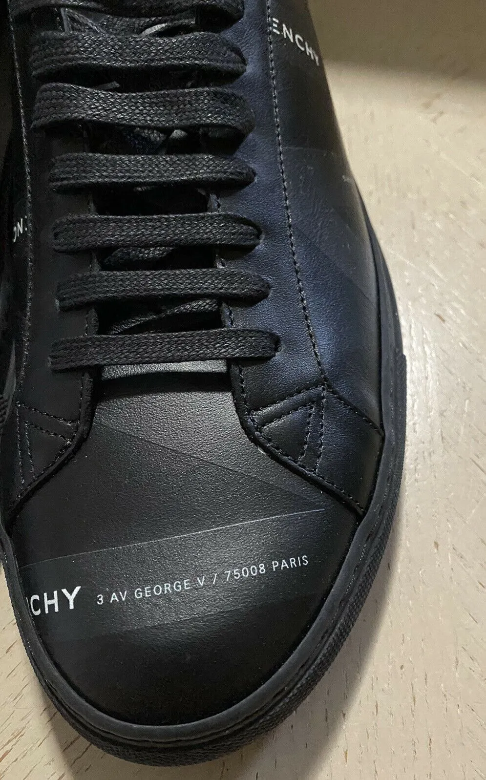 NIB $1095 Givenchy Men Leather Urban Street Sneakers Shoes Black 9 US / 42 EU