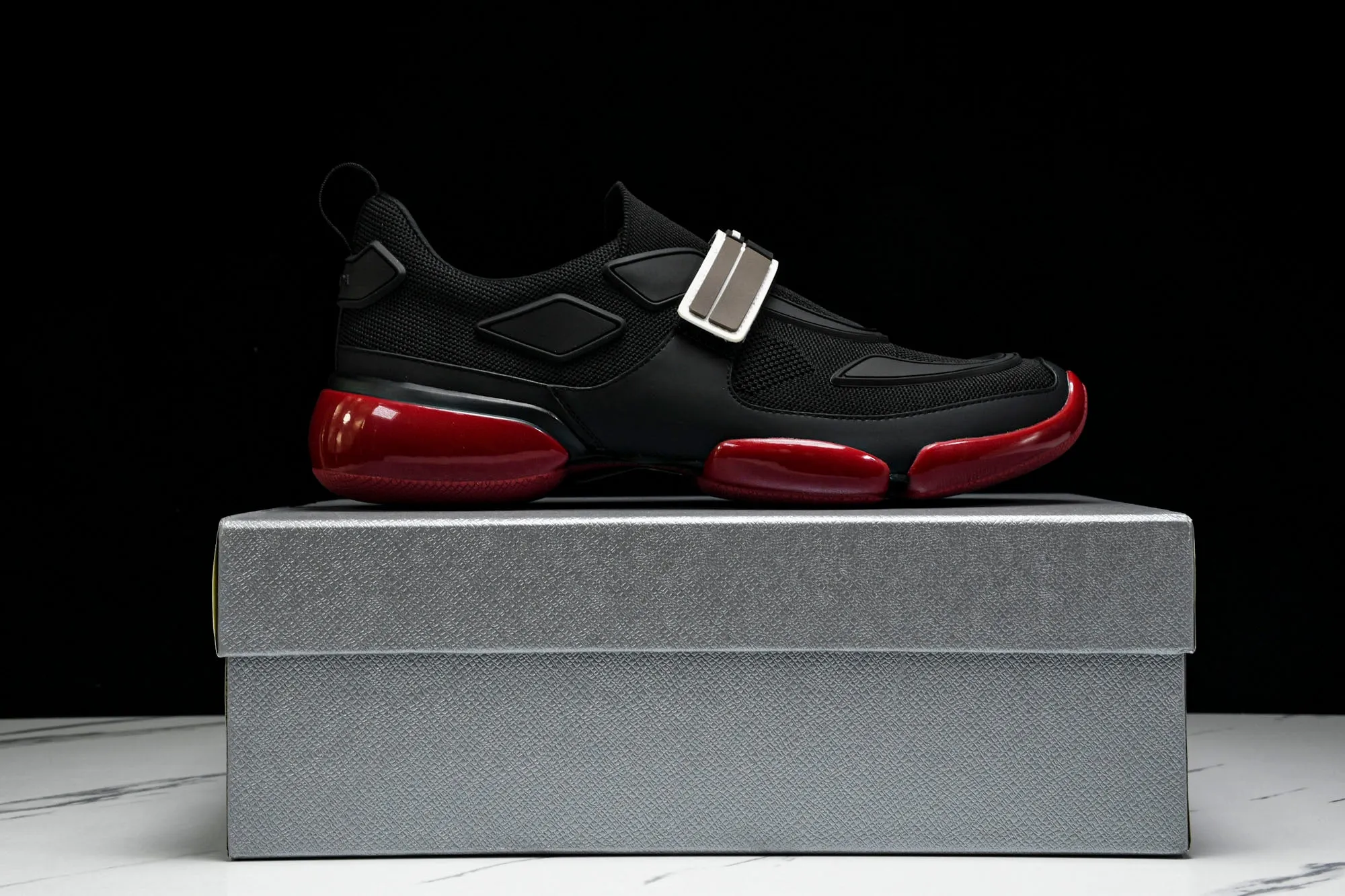 Prada Cloudburst Low 'Black Red'