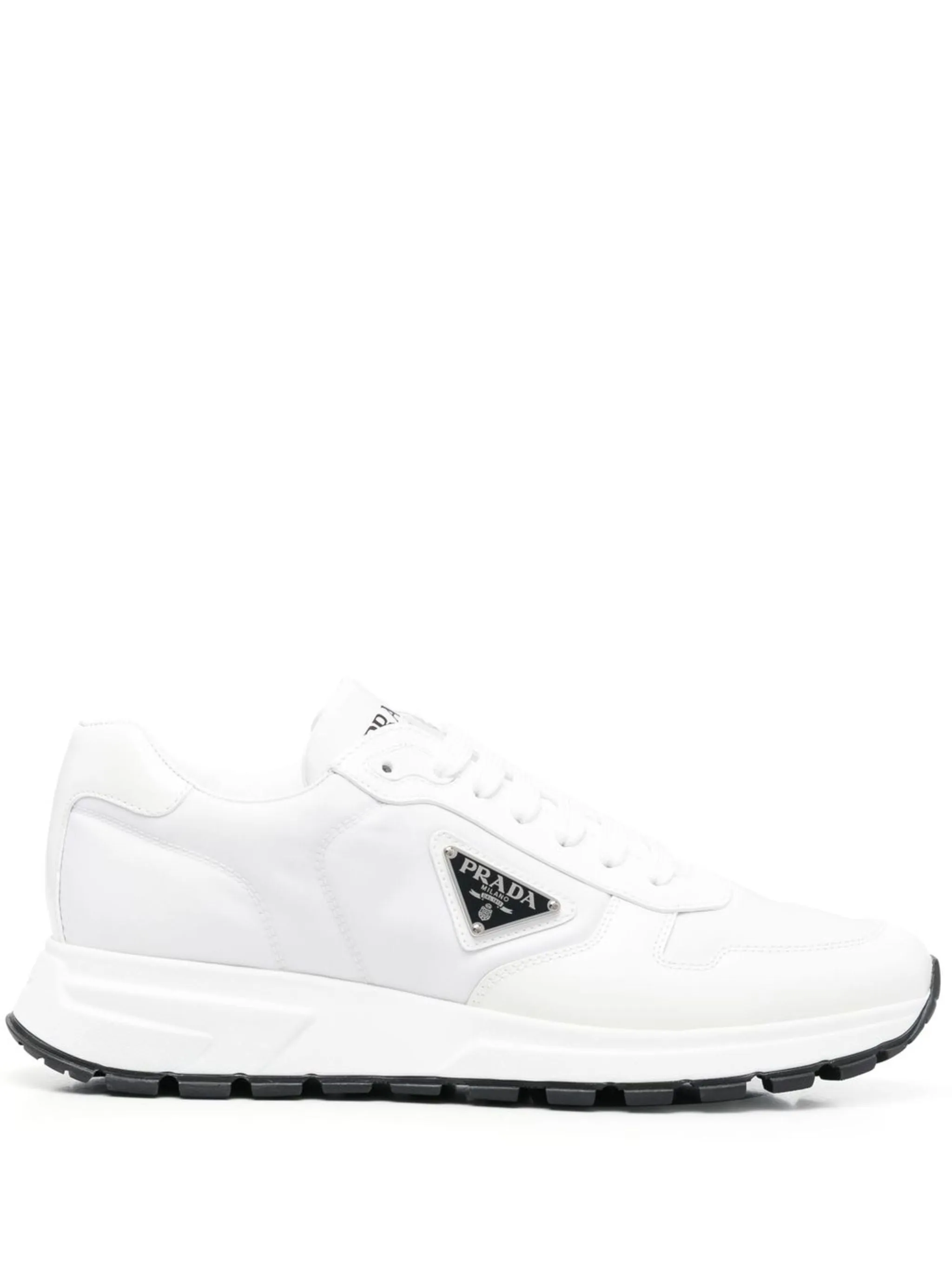 side logo-plaque low-top sneakers