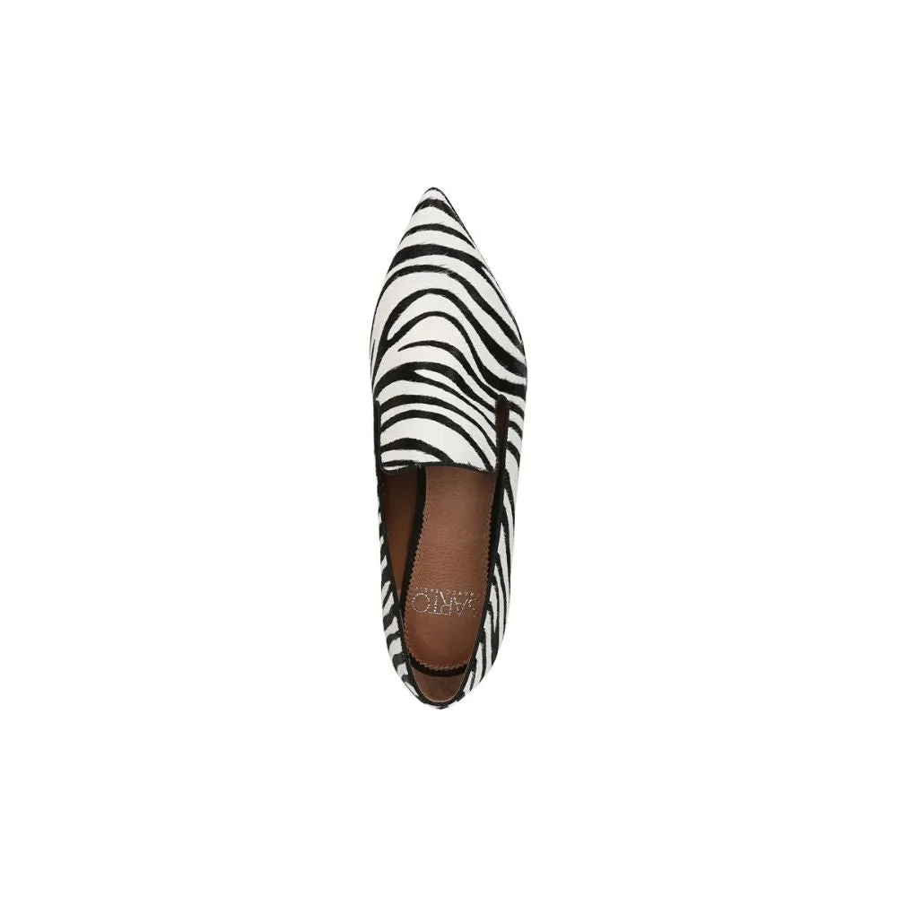 Topaz 2 Zebra Pony Calf Hair Franco Sarto Loafer Flats