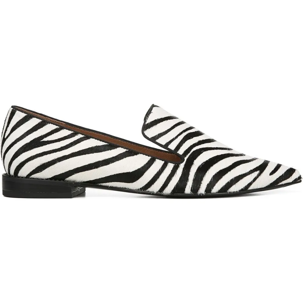 Topaz 2 Zebra Pony Calf Hair Franco Sarto Loafer Flats