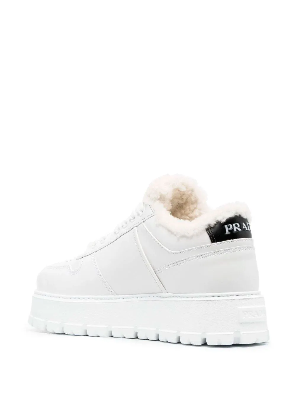 Triangle-plaque chunky sneakers