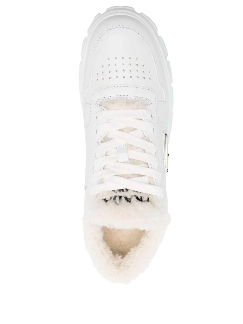 Triangle-plaque chunky sneakers