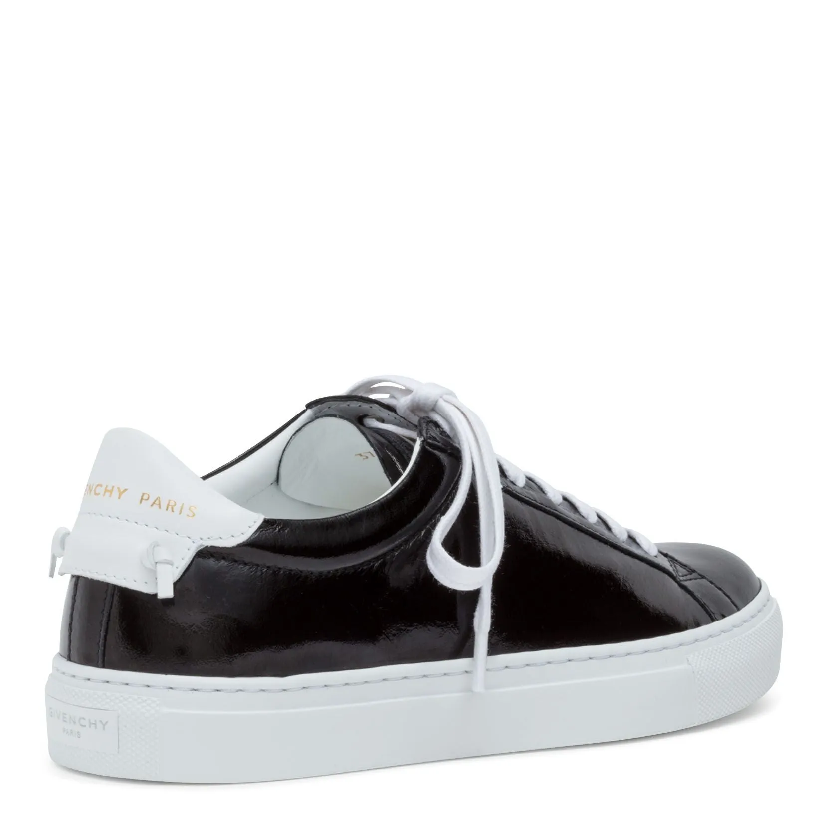 Urban street black patent sneakers