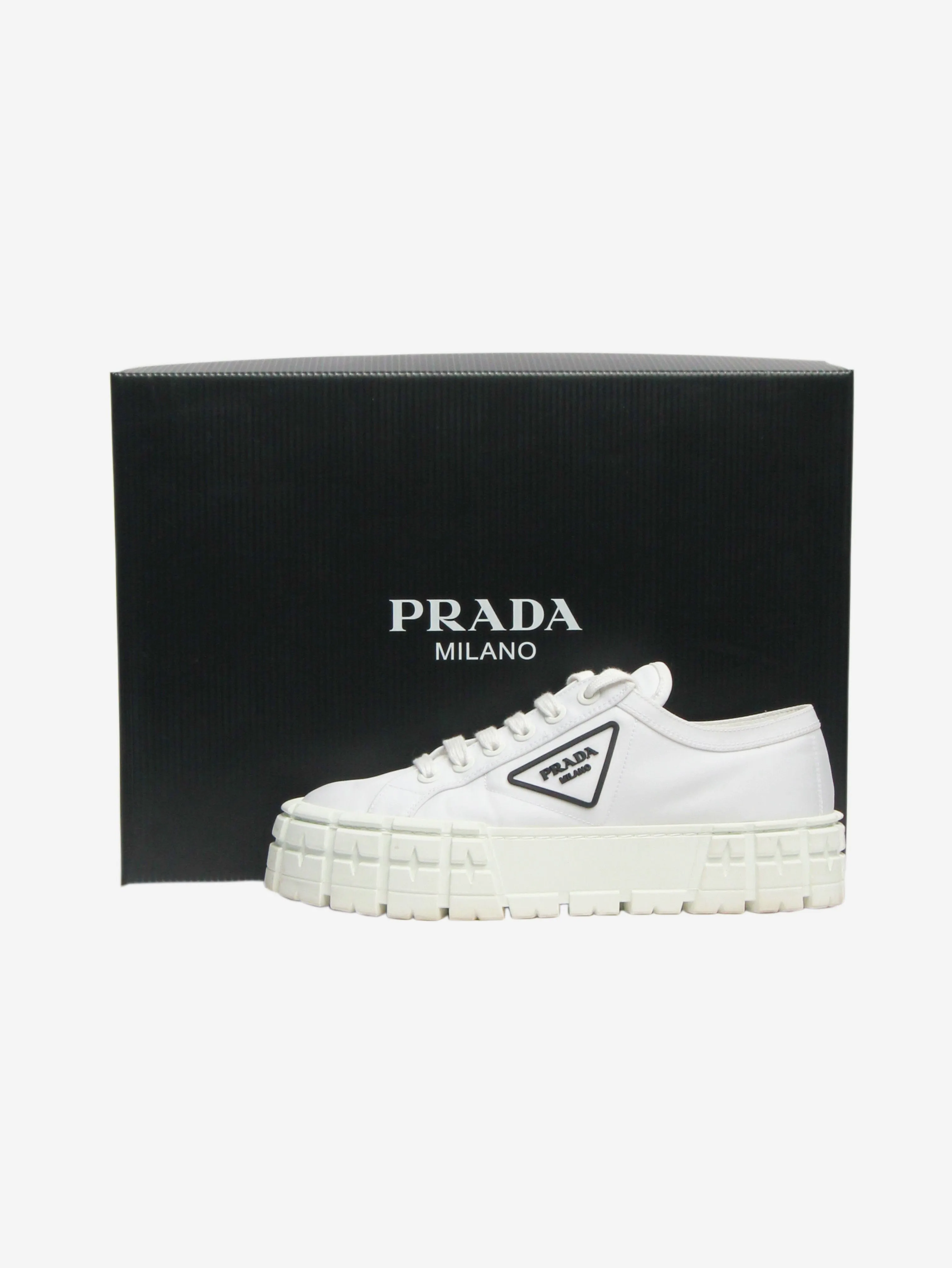 White Double Wheel Re-Nylon gabardine sneakers - size EU 39.5