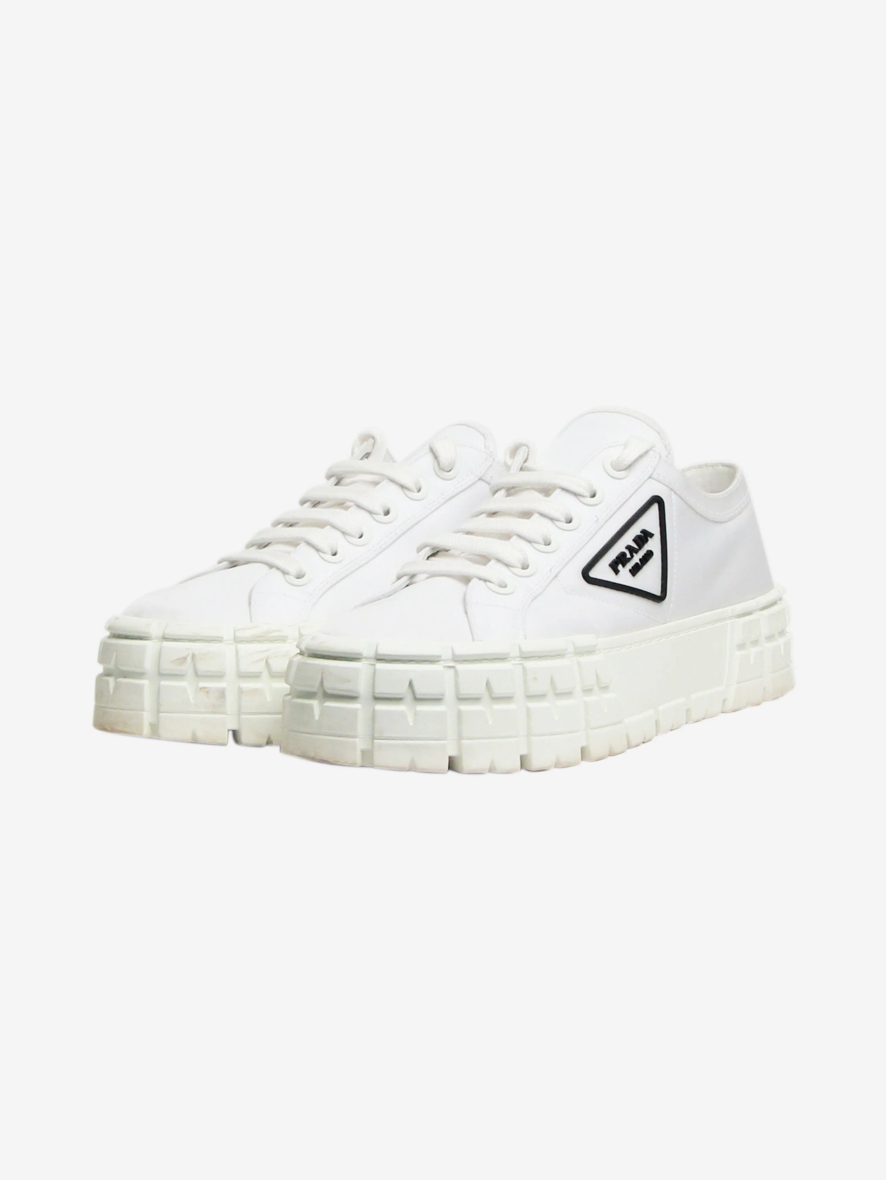 White Double Wheel Re-Nylon gabardine sneakers - size EU 39.5
