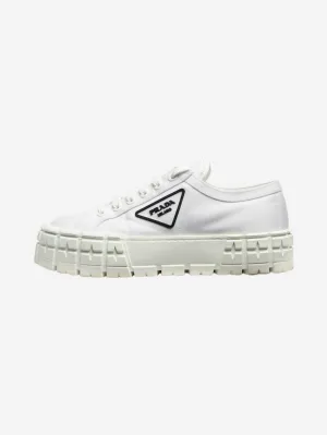 White Double Wheel Re-Nylon gabardine sneakers - size EU 39.5