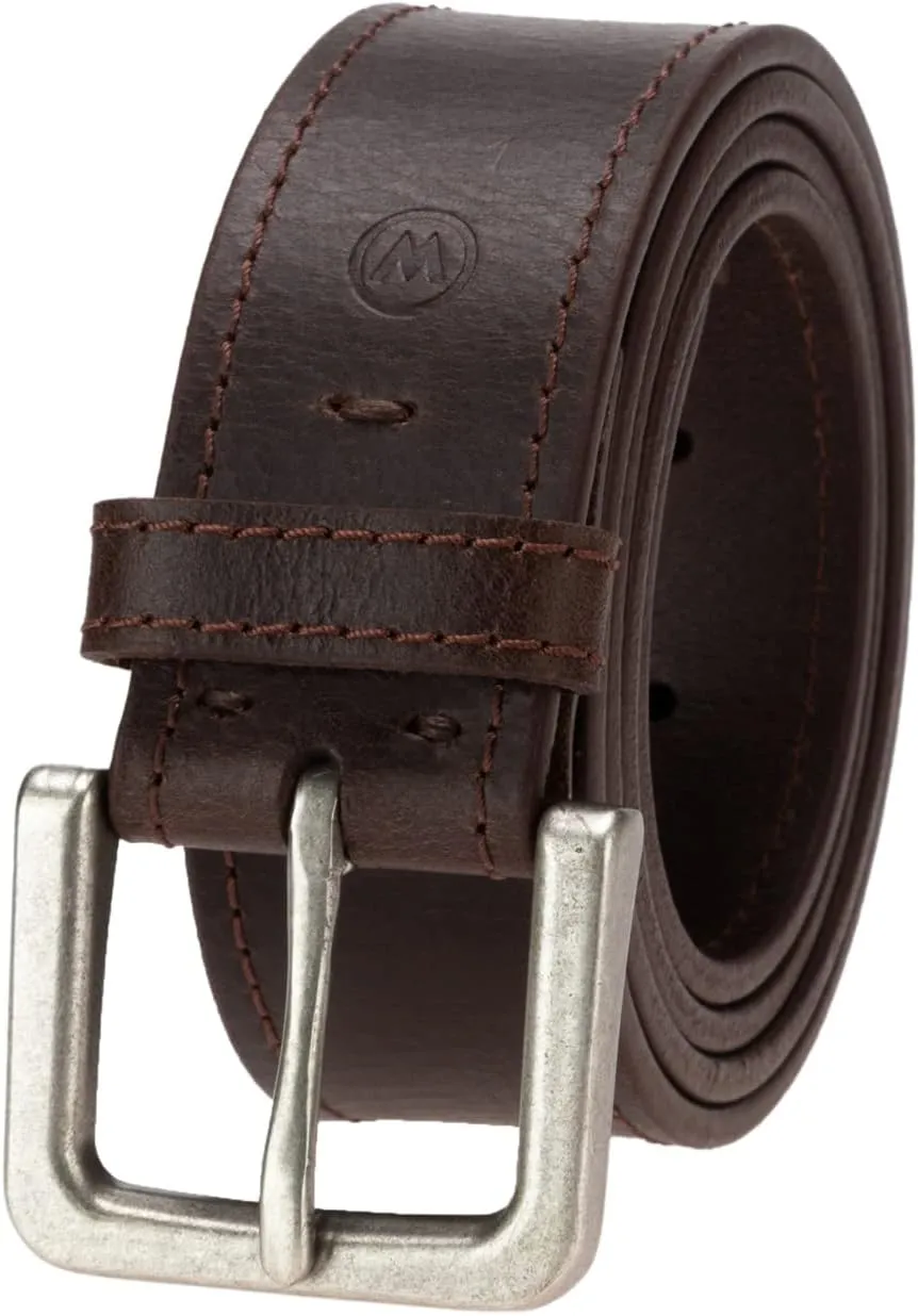 Wrangler Men??s Leather Belt, Country Casual Every Day Belt for Jeans